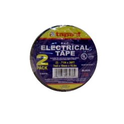 Electrical Tape Black 2pk 0.71in X 36 Ft-wholesale