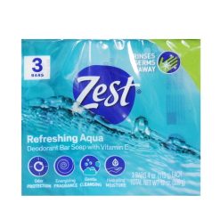 Zest Bath Soap 3pk 12oz Aqua-wholesale