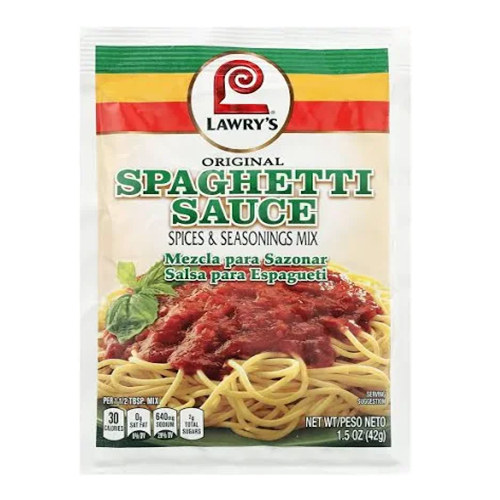 Lawrys Spaghetti Sauce Mix 1.42oz Spices-wholesale Lawrys Spaghetti Sauce Mix 1.42oz Spices-wholesale