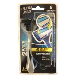 Ultra Max Mens Razors 2pk 6 Blades-wholesale