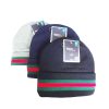 ThermaX Beanie Hat Black W-Stripe-wholesale ThermaX Beanie Hat Black W-Stripe-wholesale