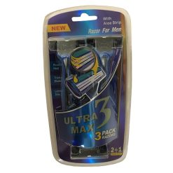 Ultra Max 3 Mens Razors 3pk 2 + 1-wholesale