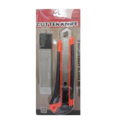 Cutter Knife 18mm + 3 Blades-wholesale