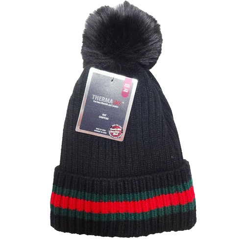 Thermaxx Ladies Pom Pom Hat-wholesale Thermaxx Ladies Pom Pom Hat-wholesale