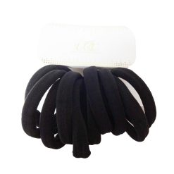 Hair Elastic Ties 10pc Black-wholesale
