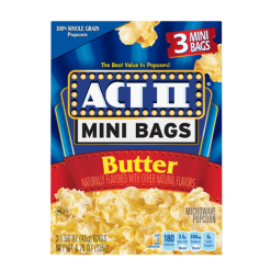 ACT II Popcorn Butter Mini Bags 3pk 4.76-wholesale