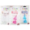 Birthday Candels #4 4pc LED Asst Clrs-wholesale