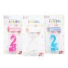 Birthday Candles #2 4pc LED Asst Clrs-wholesale