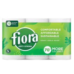 Fiora Bath Tissue 12pk 250ct Green 2ply-wholesale