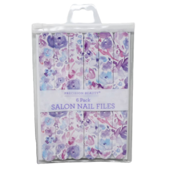 Nail File 6pk Purple Flower Printed-wholesale