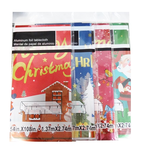 X-Mas Table Cover 54X108 Foil Asst-wholesale X-Mas Table Cover 54X108 Foil Asst-wholesale