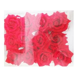 Hair Clip Red Rose 1pc-wholesale