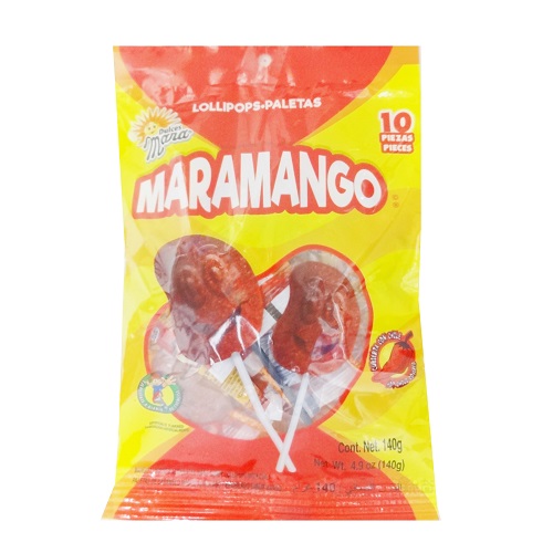 Mara Mango C-Chile Lollipops 10ct 4.9oz-wholesale Mara Mango C-Chile Lollipops 10ct 4.9oz-wholesale