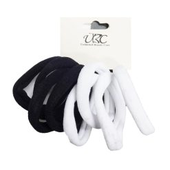 Hair Elastic Ties 8pk Black & White-wholesale