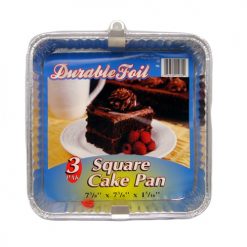 D. Foil Square Can Pan 3pk