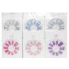 Pre-Glued Nails 12ct W-Glitter Asst Clrs-wholesale