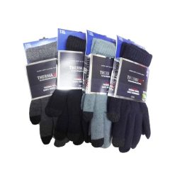 Thermaxx Thermal Gloves Asst Clrs-wholesale