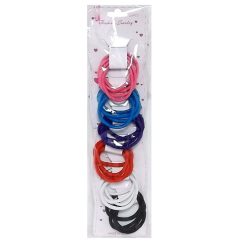 ***Hair Elastic Bands 24pc Asst Clrs-wholesale