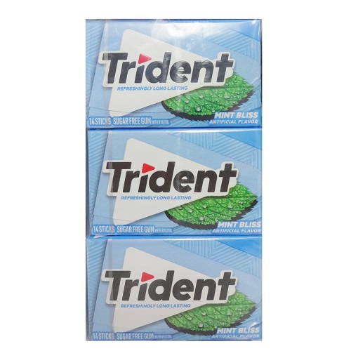 Trident Gum 14ct Mint Bliss Singles-wholesale Trident Gum 14ct Mint Bliss Singles-wholesale