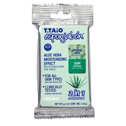 T.Taio Esponjabon Aloe Vera 4.2oz 2 In 1-wholesale