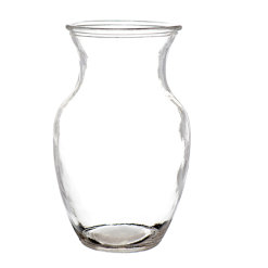 Vase Glass Ginger 8in Clear-wholesale