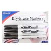 Dry-Erase Markers 4pk Fine Point Black-wholesale