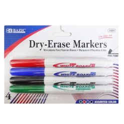 Dry-Erase Markers 4pk Asst Clrs-wholesale