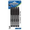 Permanent Black Markers 5pk Fine Tip-wholesale Permanent Black Markers 5pk Fine Tip-wholesale