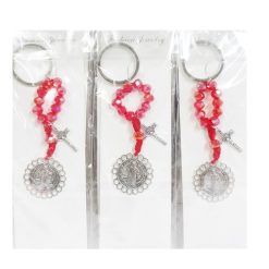 Keychain Red W-Religious Charm-wholesale