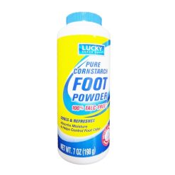 Lucky Cornstarch Foot Powder 7oz-wholesale