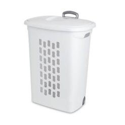 Sterilite Ultra Wheeled Hamper White-wholesale