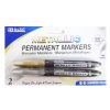 Permanent Markers 2pk Gold & Silver-wholesale