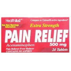 Health A2z Pain Relief 500mg 24ct E.S-wholesale