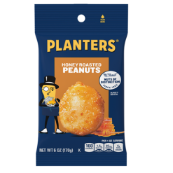 Planters Honey Roasted Peanuts 6oz-wholesale