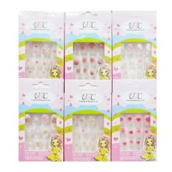 Pre-Glued Nails 12ct Asst-wholesale