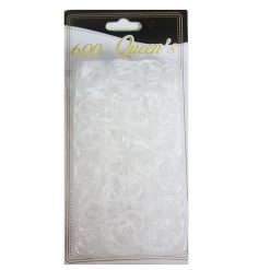 Hair Rubber Bands 600ct Clear-wholesale