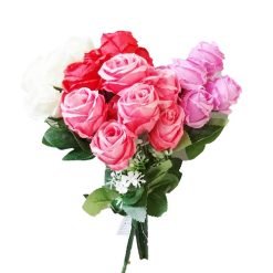 Rose Bouquet 7 Heads Asst Clrs-wholesale