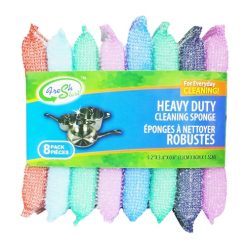 Fresh Start Cleaning Sponge 8pk Asst Clr-wholesale