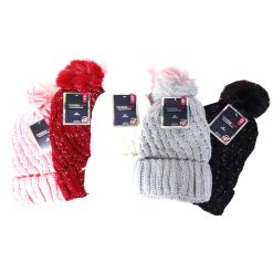 ThermaX Ladies Pom Hat Asst Clrs-wholesale