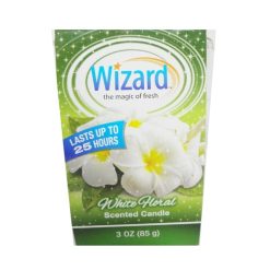 Wizard Scented Candle 3oz White Floral-wholesale