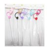 Straws Glass W-Cap & Brush Labubu-wholesale Straws Glass W-Cap & Brush Labubu-wholesale