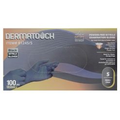 Dermatouch Disp Gloves 100ct Smlll Black-wholesale