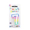 Birthday Candles #7 Rainbow-wholesale