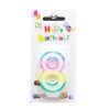 Birthday Candles #8 Rainbow-wholesale