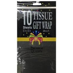 Tissue Paper 10ct Black 20 X 26in-wholesale