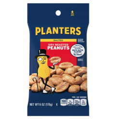 Planters Dry Roasted Peanuts 6oz-wholesale