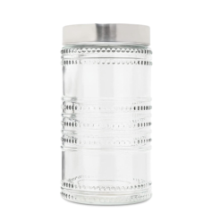 Glass Jar Round W-Lid 54.4oz-wholesale