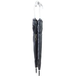 Umbrella Double Black Silver Handle-wholesale