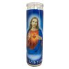 Candle 8in Corazon De Jesus White-wholesale Candle 8in Corazon De Jesus White-wholesale