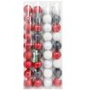 X-Mas Ball Ornaments 9pc 2in Asst Clrs-wholesale